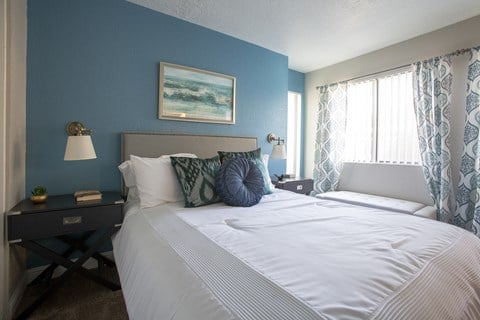 Bedroom at Villas de la Terraza Apartments in Albuquerque NM October 2020